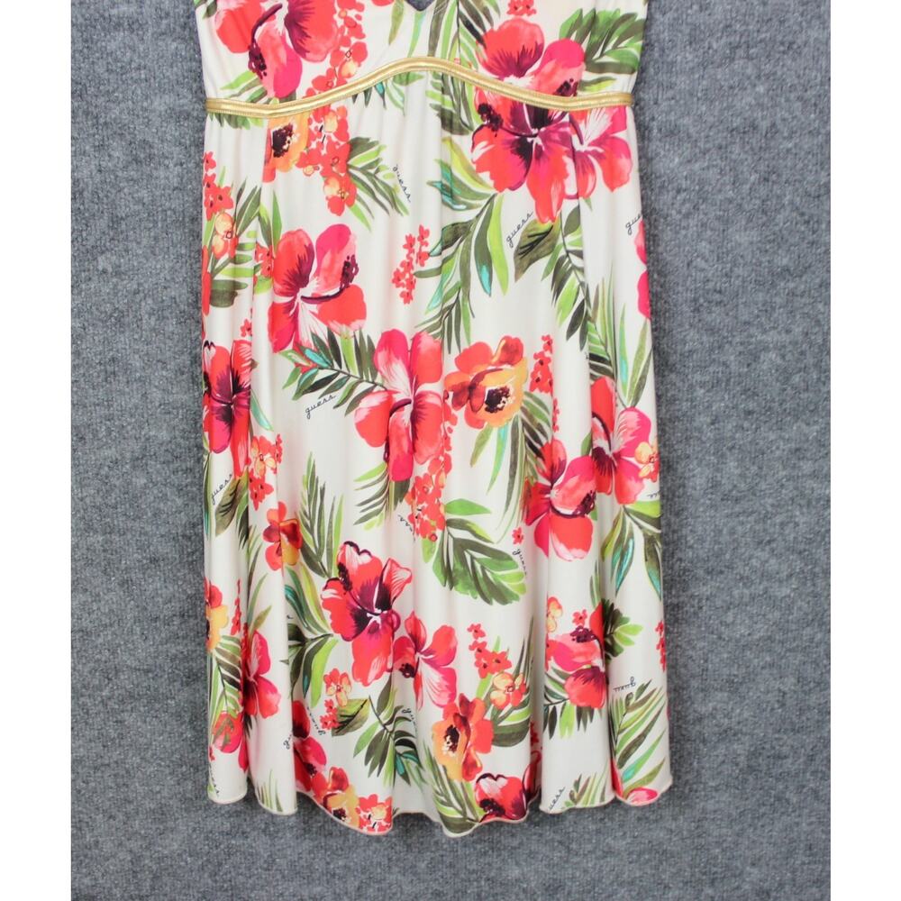 GUESS Beach Cover Dress Women's Size Small Petite Sexy Tropical Floral Print - Picture 3 of 12